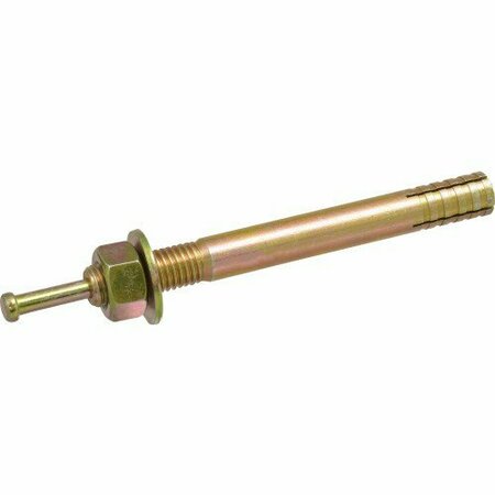 HILLMAN Strike Anchor, 5/8 in Dia, 6 in L, 745 lb, Steel, Yellow Dichromate 375674